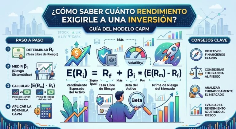 ¿Cómo saber cuánto rendimiento exigirle a una inversión? Guía del Modelo CAPM