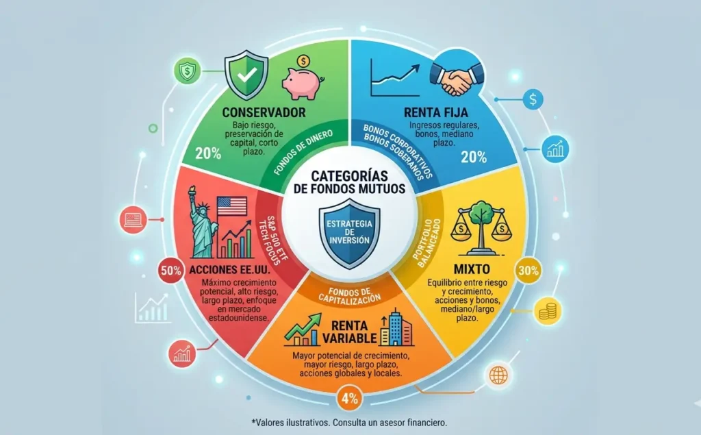 tipos de fondos mutuos Tyba inversiones